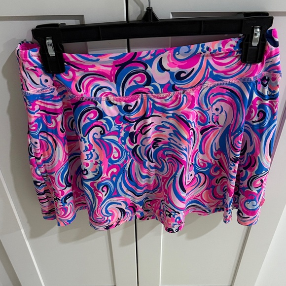 Lilly Pullitzer Tennis/Pickleball Vibrant Pink and Blue Women's Skort - Picture 1 of 3